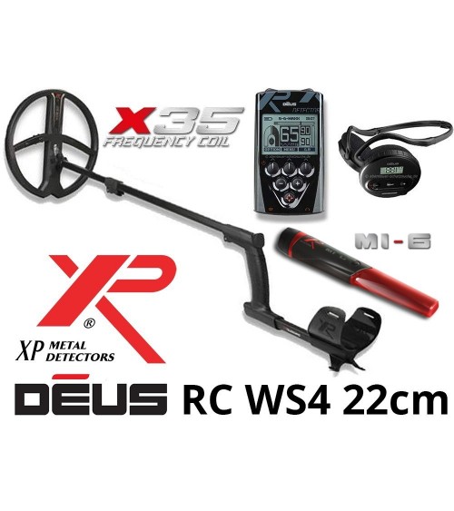 XP  DEUS FULL  22 CM X 35 WS4 + MI-6 Free