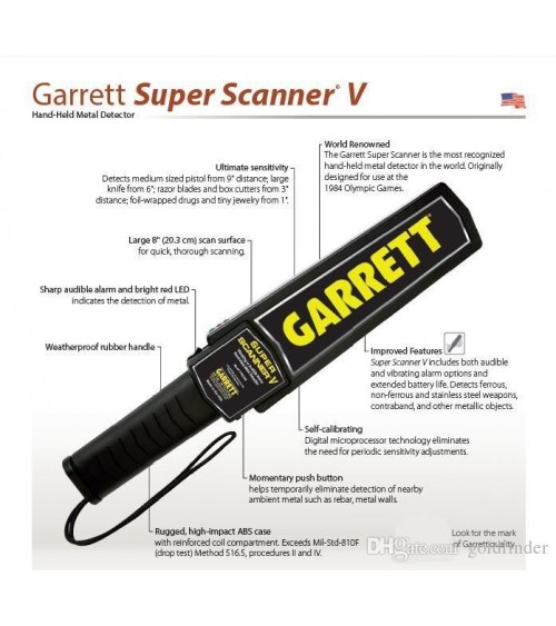 GARRETT - SUPER SCANNER Détecteur de métaux - Boutique