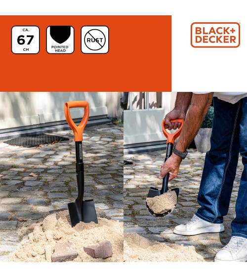 BLACK+DECKER Mini D-Handle Shovel