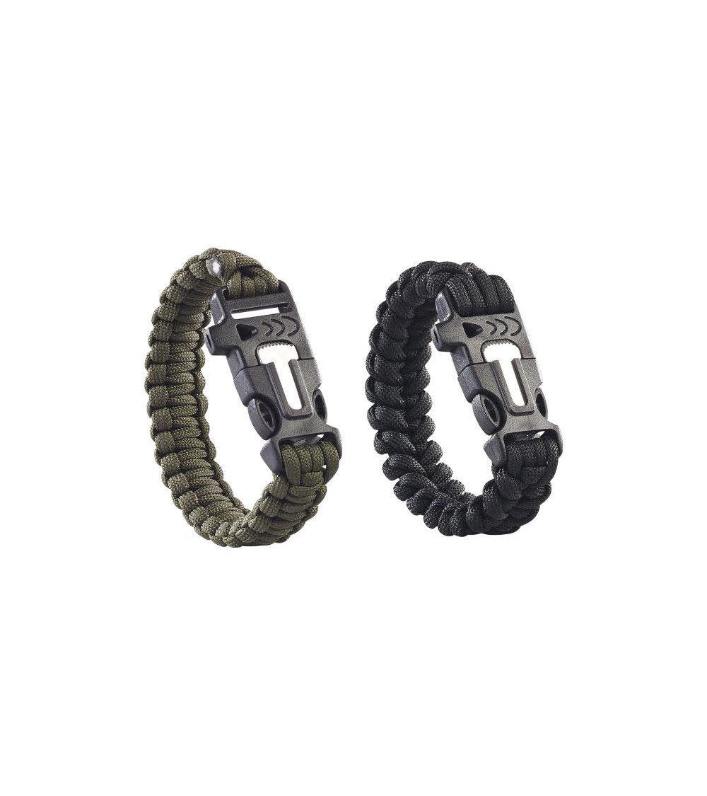 TrekEaze Survival Paracord Bracelet - Black Emergency Whistle Hiking  Compass Camping Fire Starter Kit Tactical Bracelet (Black) : Amazon.in:  Sports, Fitness & Outdoors