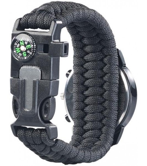 5 in 1 survival watch with para cord bracelet
