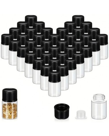 100 Pcs - Flacon en verre transparent - 3 ML