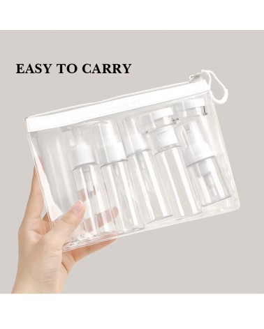 TRANSPARENT TRAVEL BOTTLES