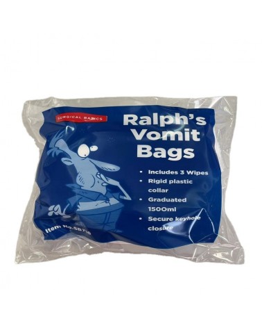 Sacchetti per il vomito portatili - resistenti - 1500ml - X3