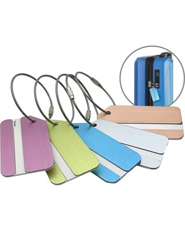 Lot de 5 étiquettes pour Valise - Haute Qualité - Durable
