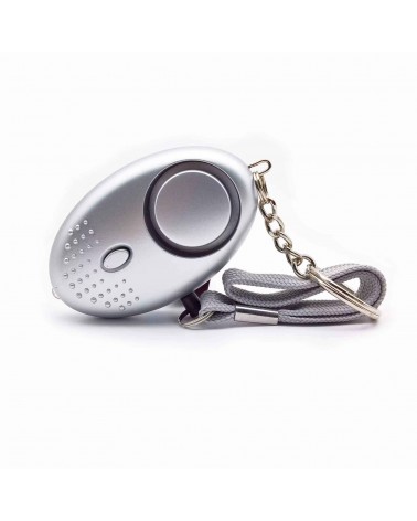 140db Personal Alarm With LED - Self Defense - White