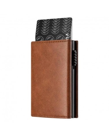 Portefeuille en cuir - Porte-cartes - Blocage RFID/NFC