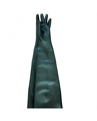 Industriehandschuhe aus schwarzem Latexgummi - Robust