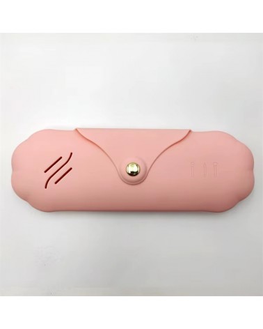 Etui de maquillage en silicone  - Etui de voyage - Rose