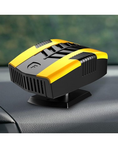 Portable 360° Rotating Electric Vehicle Defroster - Yellow