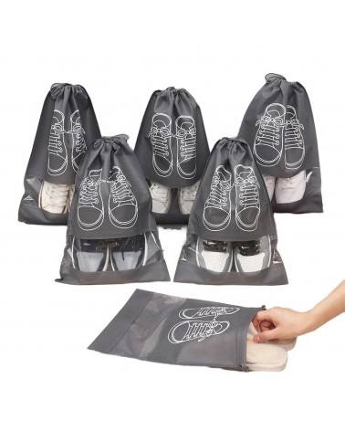 Shoe storage bags - (6) - Grey