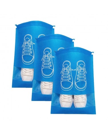 Shoe storage bags - (3) - blue