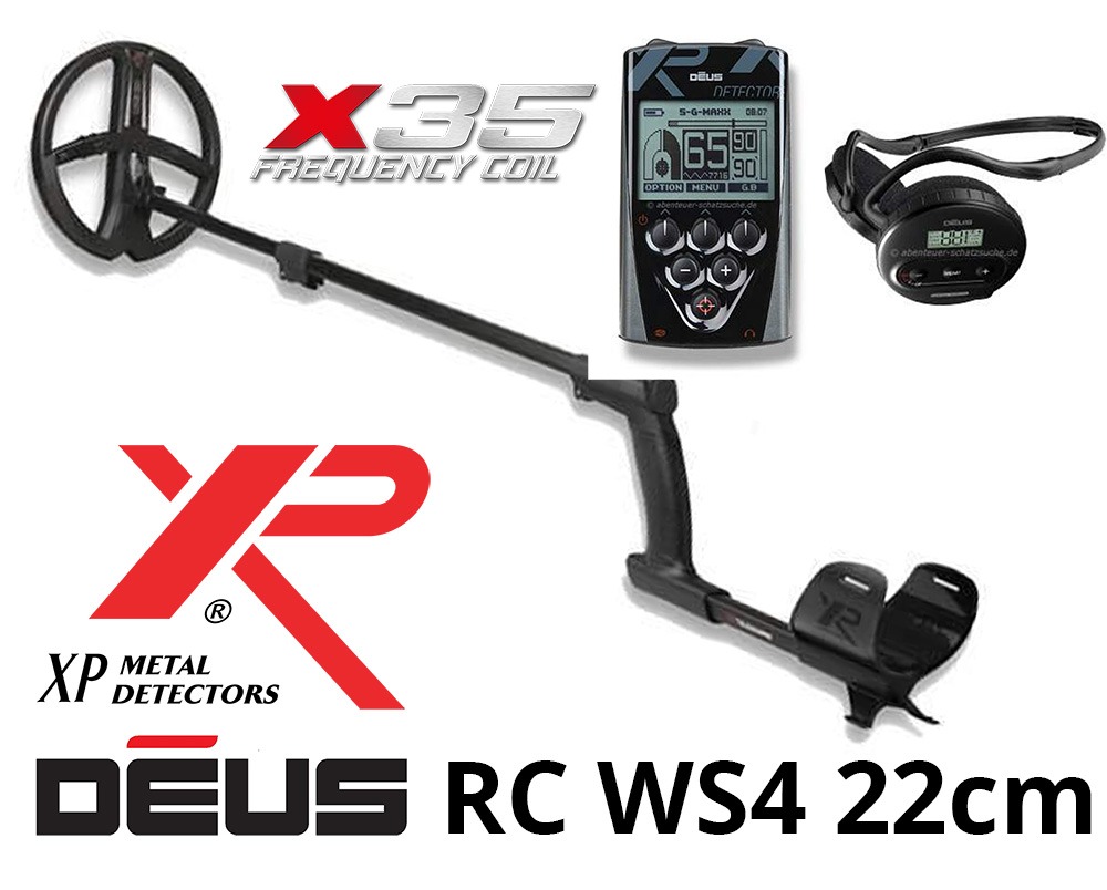 XP DEUS X35 22 Détecteur de métaux RC WS4 set complet